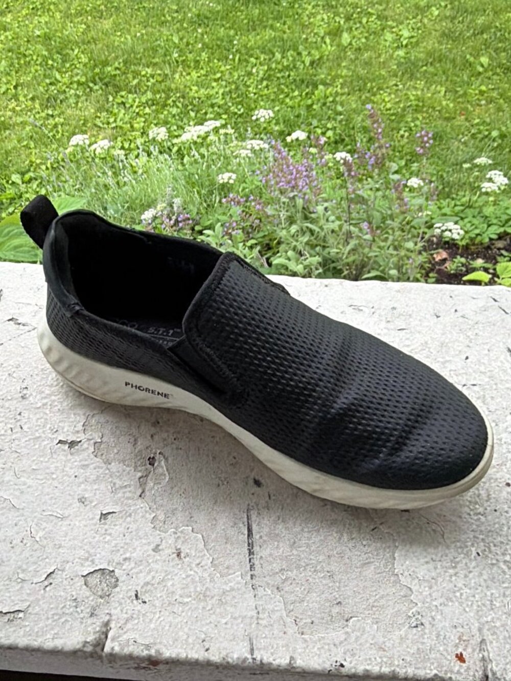 ECCO ATH-1 FM ST.1 Black Diamond Perforation Slip-On Sneakers Shoes 10 41 EU